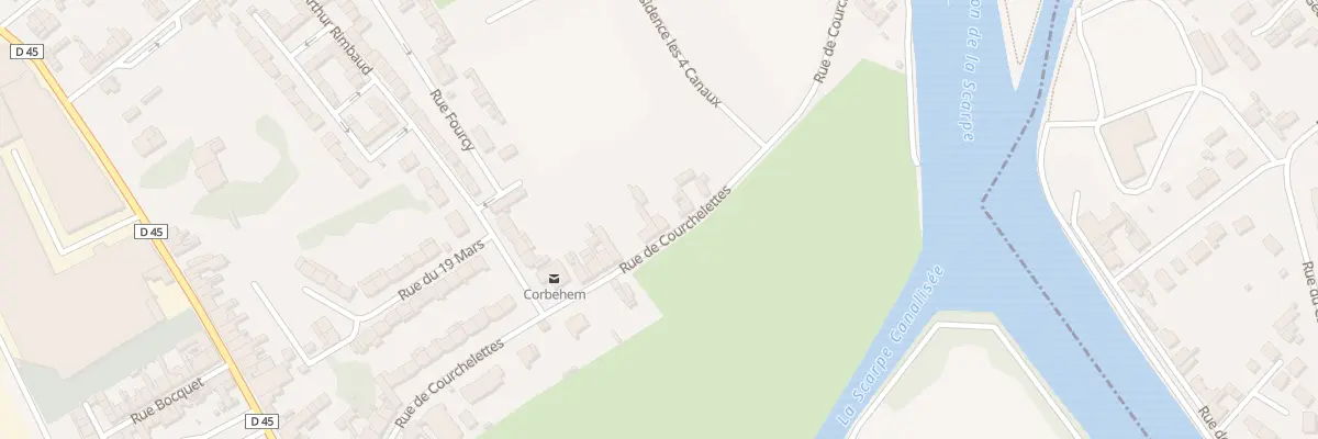 Plan du 21 Rue de Courchelettes à Corbehem