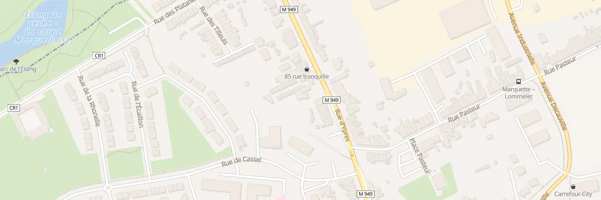 Plan du 102B Rue d’Ypres à Marquette-lez-Lille