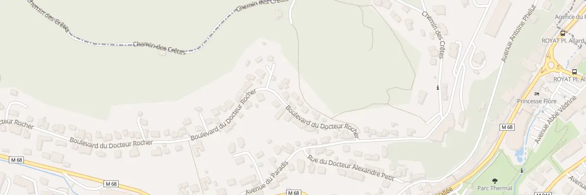 Plan du 12 Bd Docteur Rocher à Royat