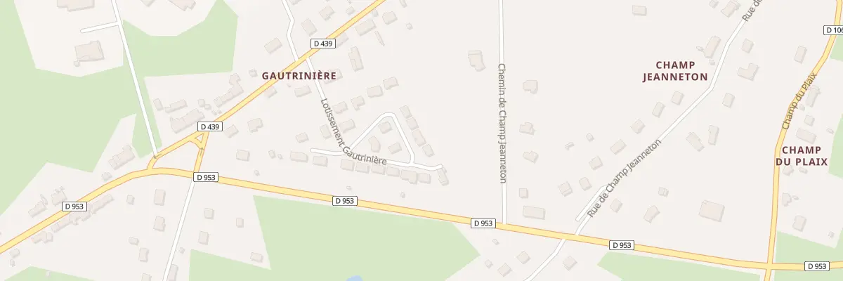 Plan du 13 Lot de Gautrinière à Bourbon-l’Archambault