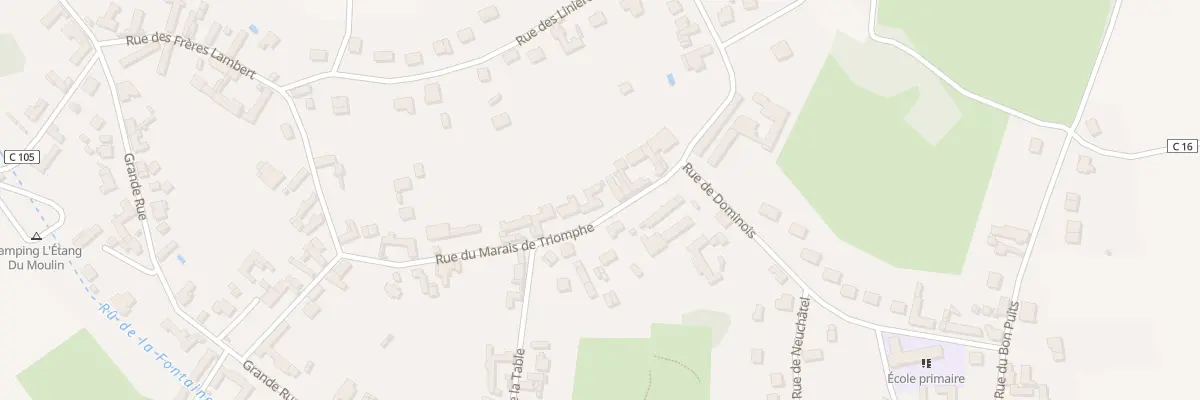 Plan du 205 Rue du Marais Triomphe à Salency