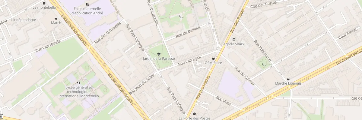 Plan du 42 Rue Van Dyck à Lille