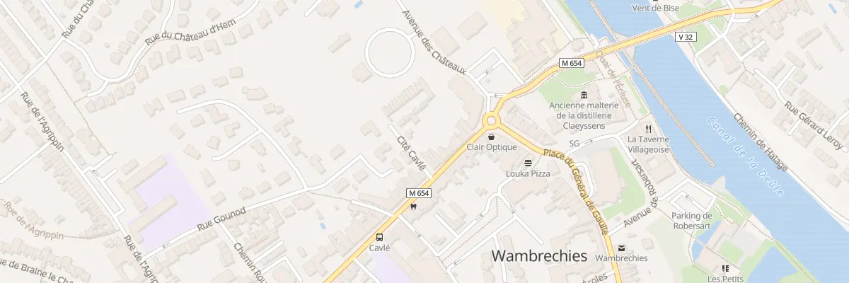 Plan du 12 Rue du Général Leclerc à Wambrechies