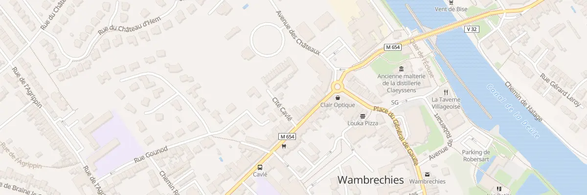 Plan du 10 Rue du Général Leclerc à Wambrechies