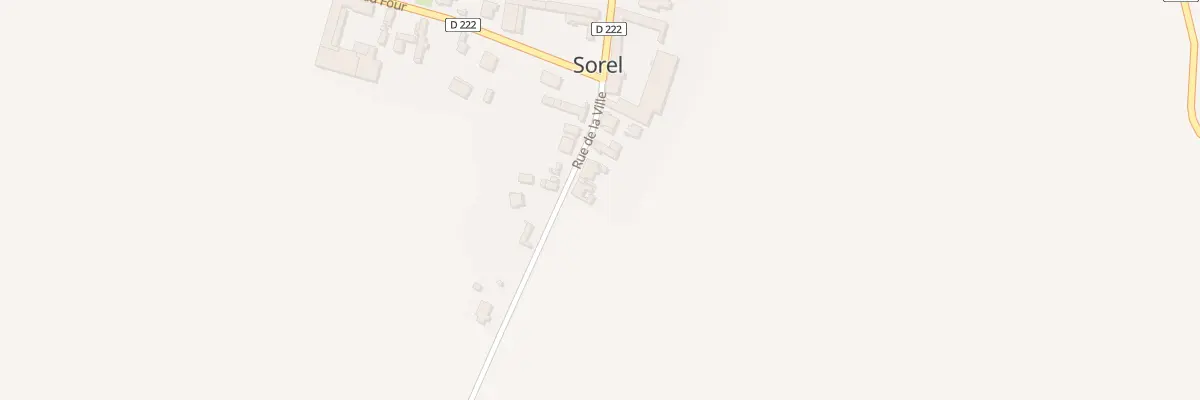 Plan du 23 Rue de la Ville à Sorel