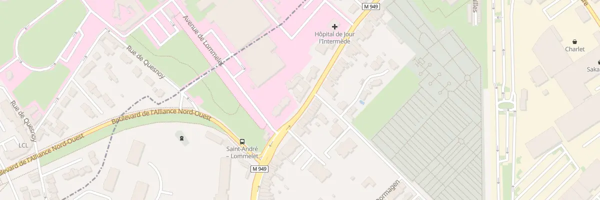 Plan du 201 Rue du Général Leclerc à Saint-André-lez-Lille