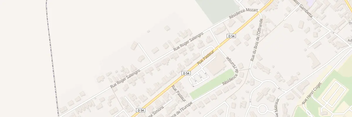 Plan du 55 Rue Roger Salengro à Thumeries