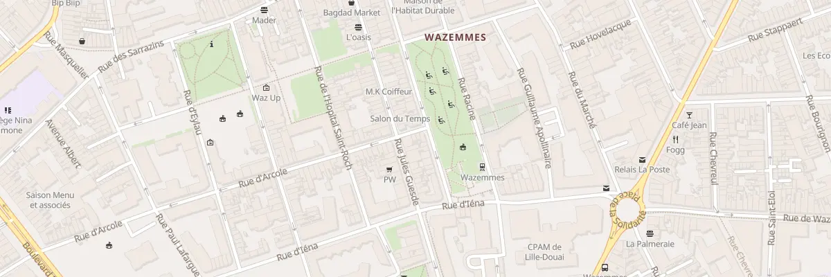 Plan du 2 Rue d’Arcole à Lille
