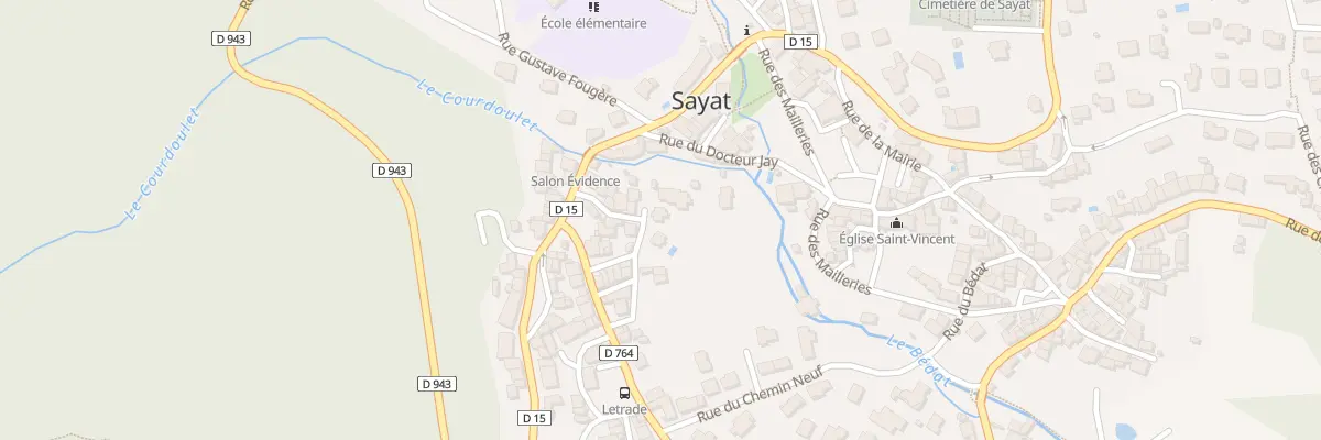 Plan du 9001 Imp du Roudet à Sayat