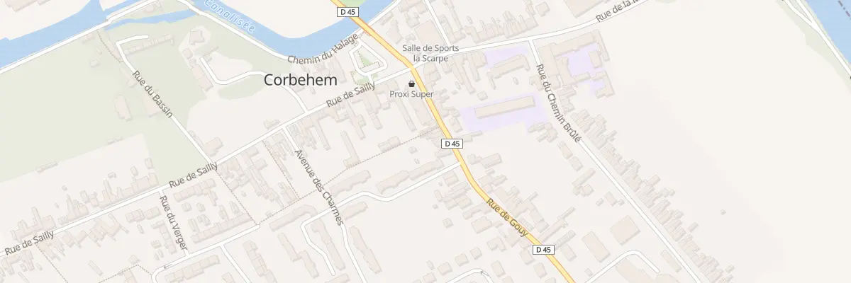Plan du 8 Rue de Gouy à Corbehem