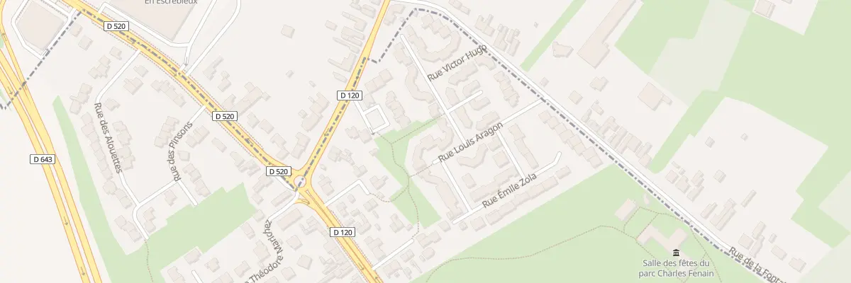 Plan du 14 Rue Louis Aragon à Lauwin-Planque