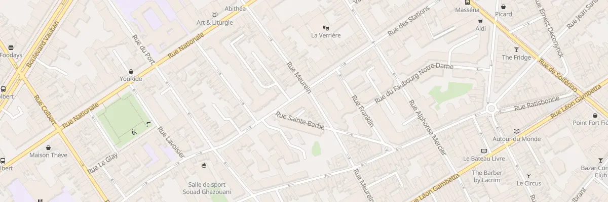 Plan du 57B Rue des Stations à Lille