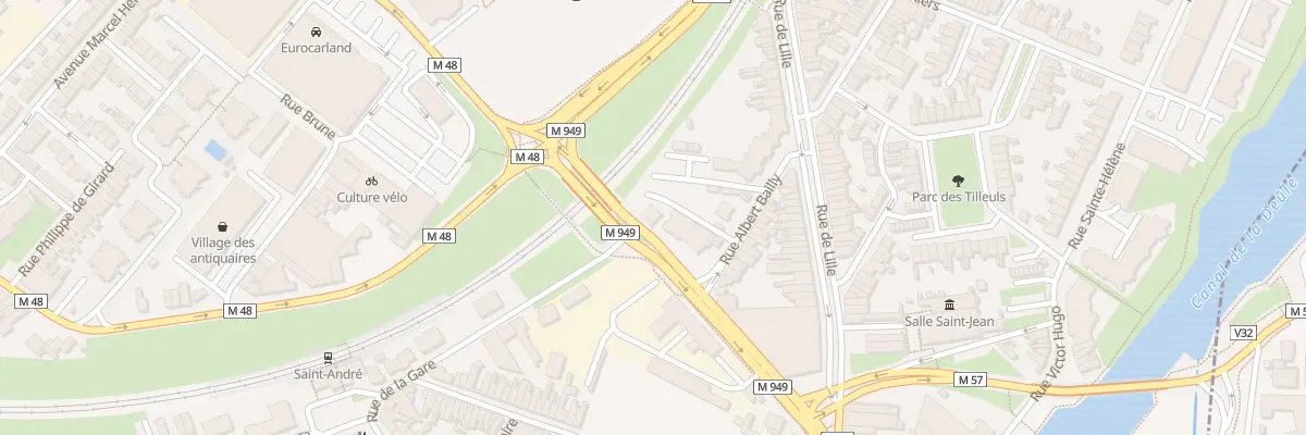 Plan du 5 Rue Gambetta à Saint-André-lez-Lille