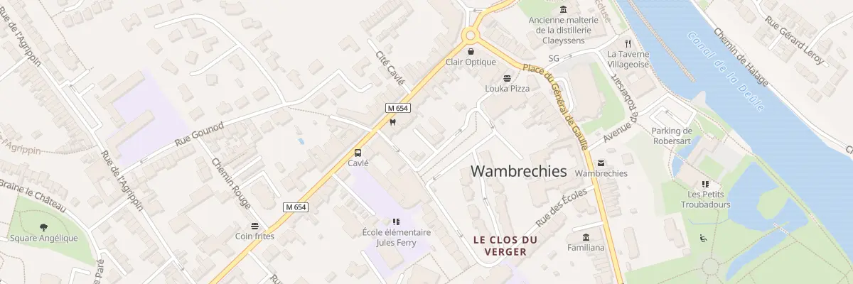 Plan du 25 Rue du Général Leclerc à Wambrechies