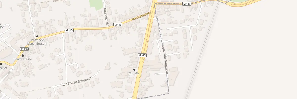 Plan du 101 Rue du Général De Gaulle à Wattignies