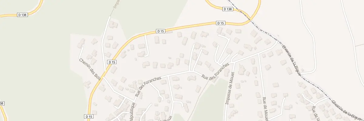 Plan du 19 Rue des Foranches à Enval