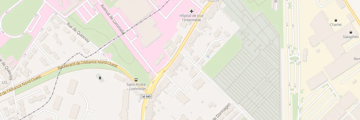 Plan du 204 Rue du Général Leclerc à Saint-André-lez-Lille