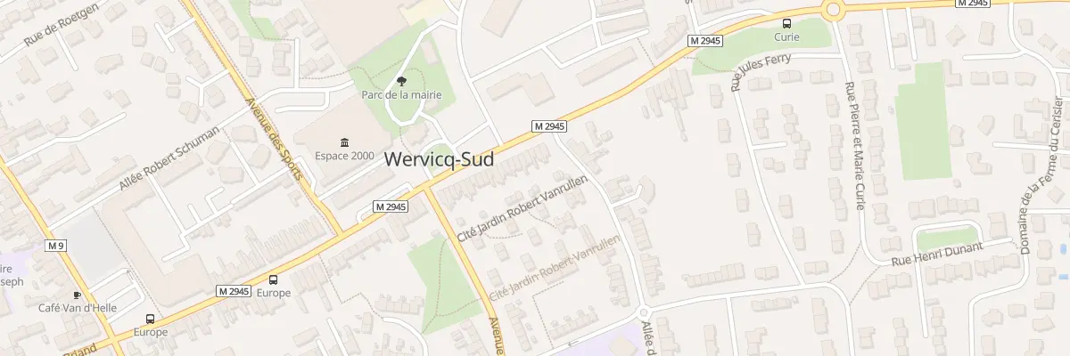 Plan du 92 Rue Gabriel Péri à Wervicq-Sud