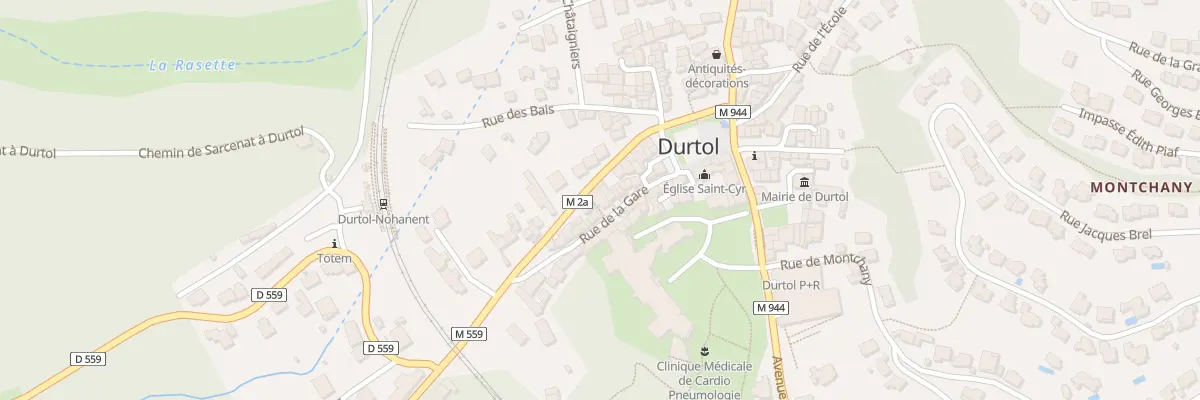 Plan du 36 Rue de la Gare à Durtol