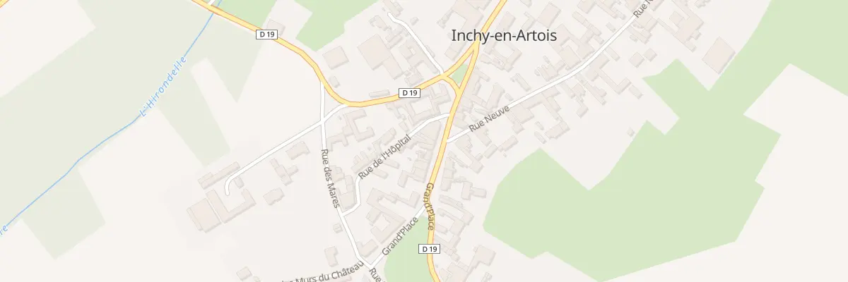Plan du 3 Vc Grand Place à Inchy-en-Artois