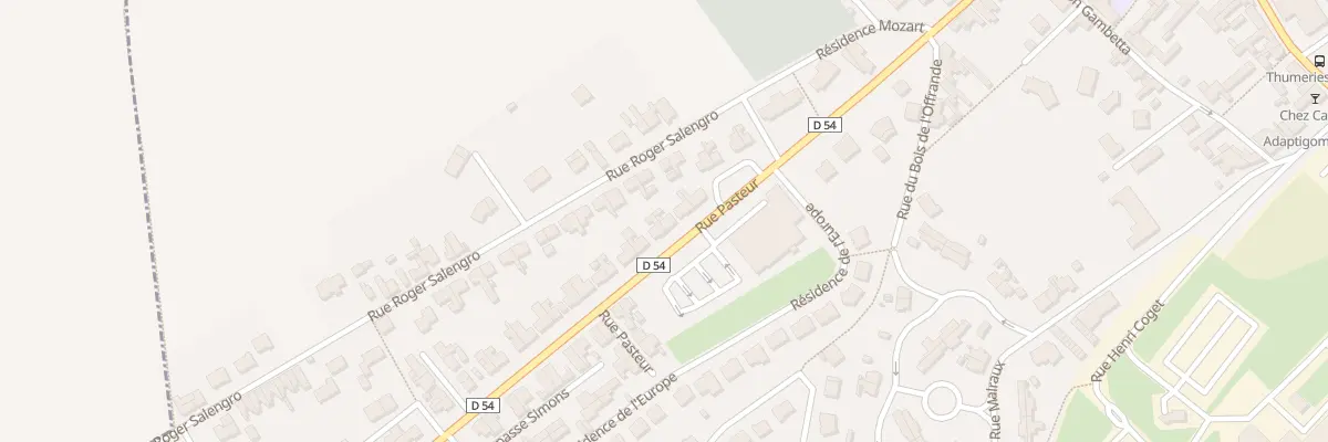 Plan du 14 Rue Pasteur à Thumeries