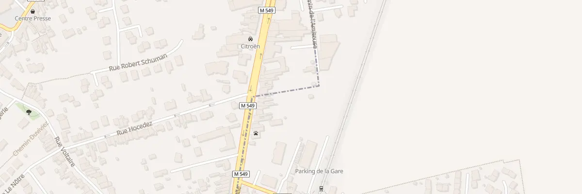 Plan du 3 Rue du Gen de Gaulle à Templemars