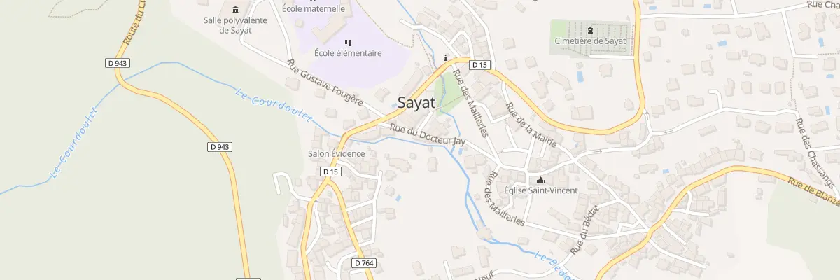 Plan du 7 Rue du Docteur Jay à Sayat
