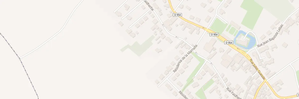 Plan du 29 Rue Faidherbe à Thumeries