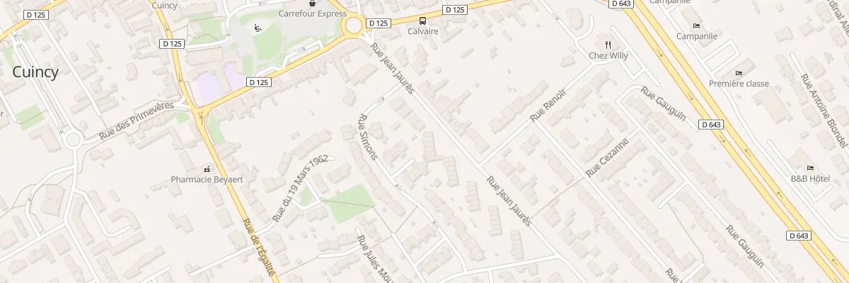 Plan du 144 Rue Jean Jaurès à Cuincy