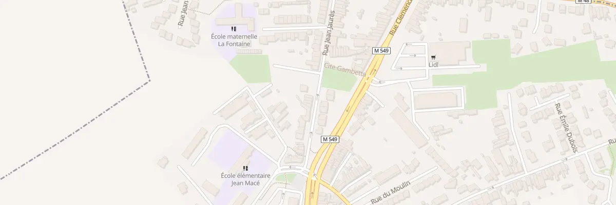 Plan du 22 Rue Jean Jaurès à Wattignies