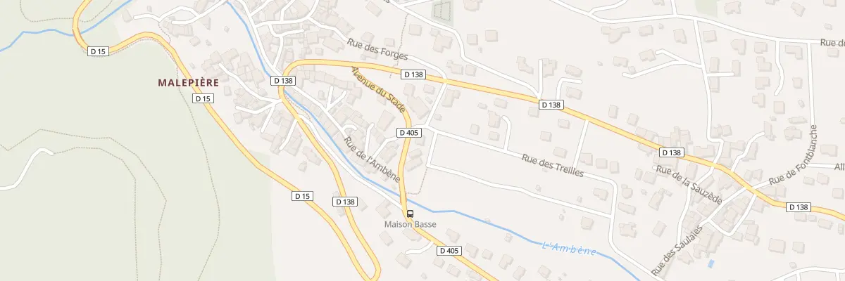 Plan du 3 Av du Stade à Enval