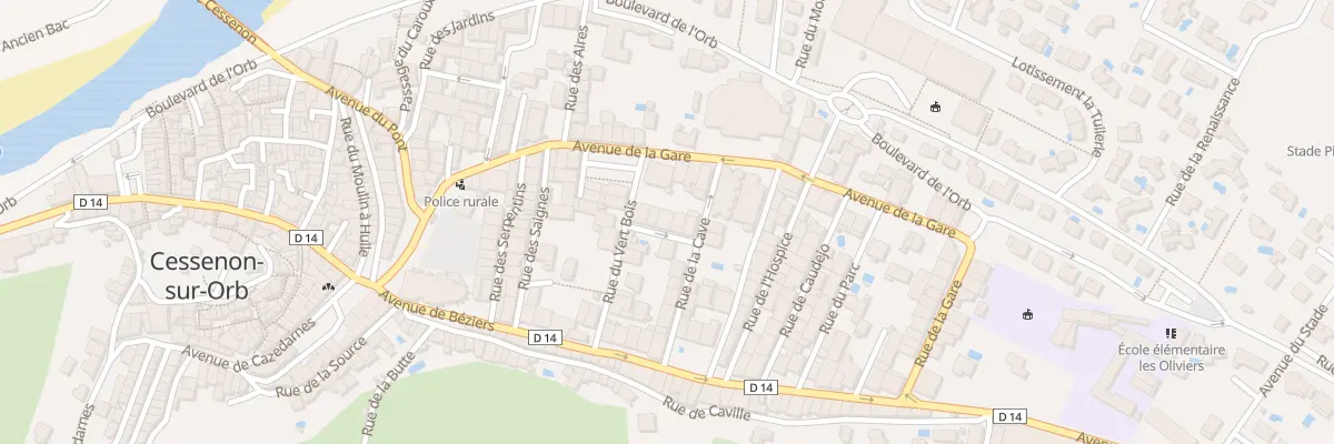 Plan du 5 Rue des Muriers à Cessenon-sur-Orb