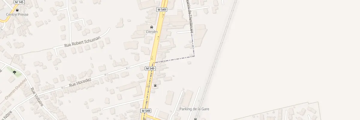 Plan du 1 Rue du Gen de Gaulle à Templemars