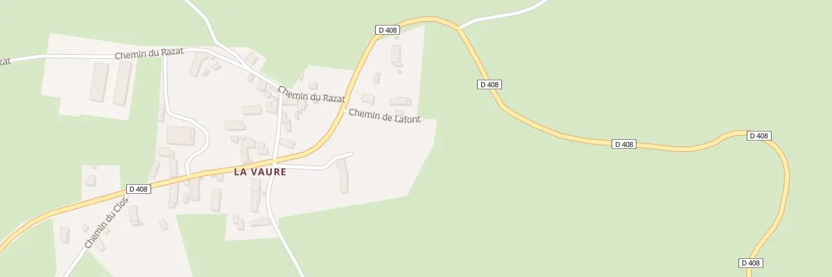 Plan du 8 Che de Lafont - Lavaure à Montcel