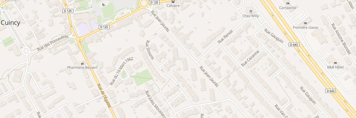Plan du 168 Rue Jean Jaurès à Cuincy