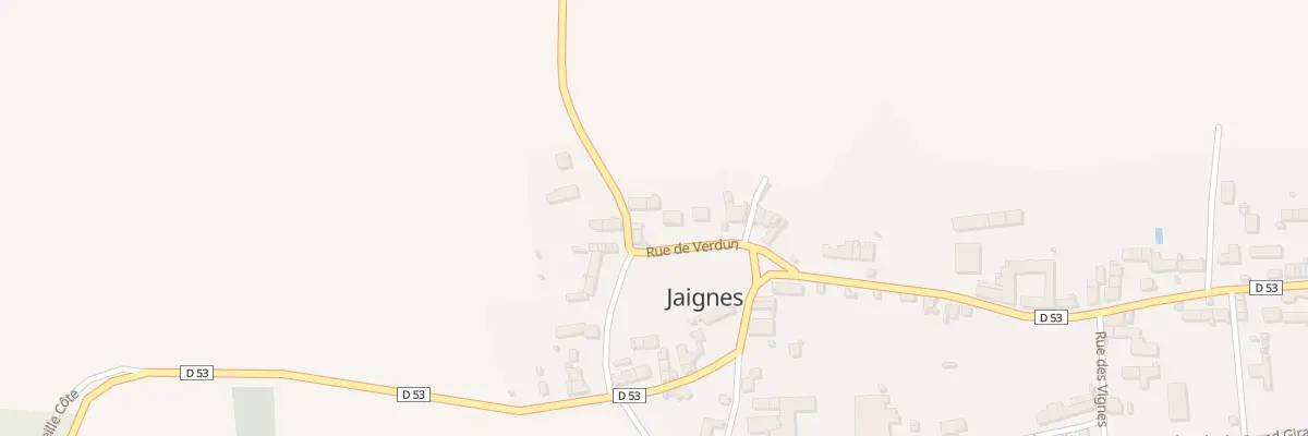 Plan du 1 Rue de Verdun à Jaignes