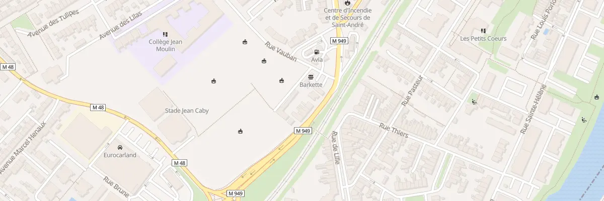 Plan du 7 Rue du Général Leclerc à Saint-André-lez-Lille