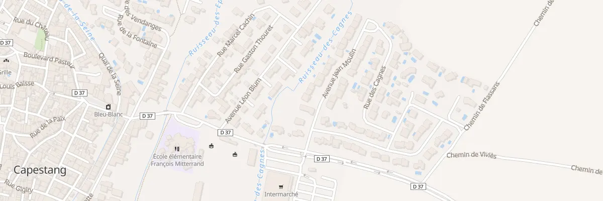 Plan du 5 Av Jean Moulin à Capestang