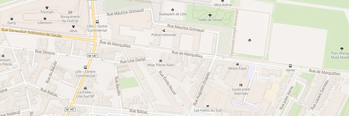 Plan du 46 Rue de Marquillies à Lille