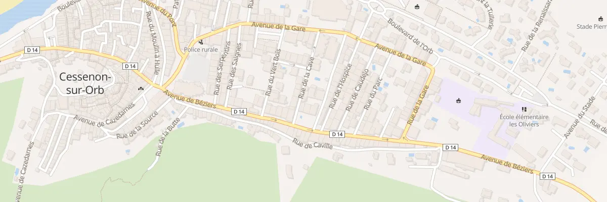 Plan du 2 Rue de la Cave à Cessenon-sur-Orb
