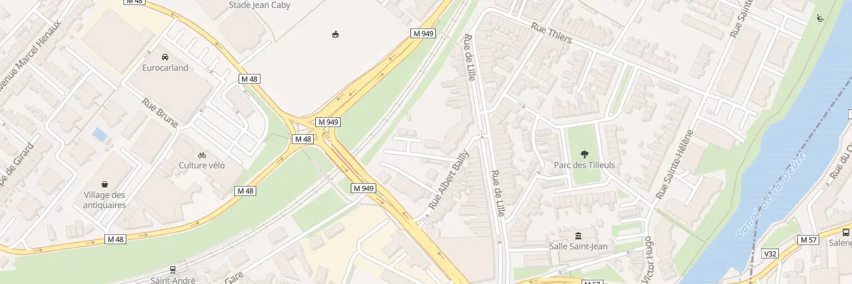 Plan du 8 Rue Albert Bailly à Saint-André-lez-Lille