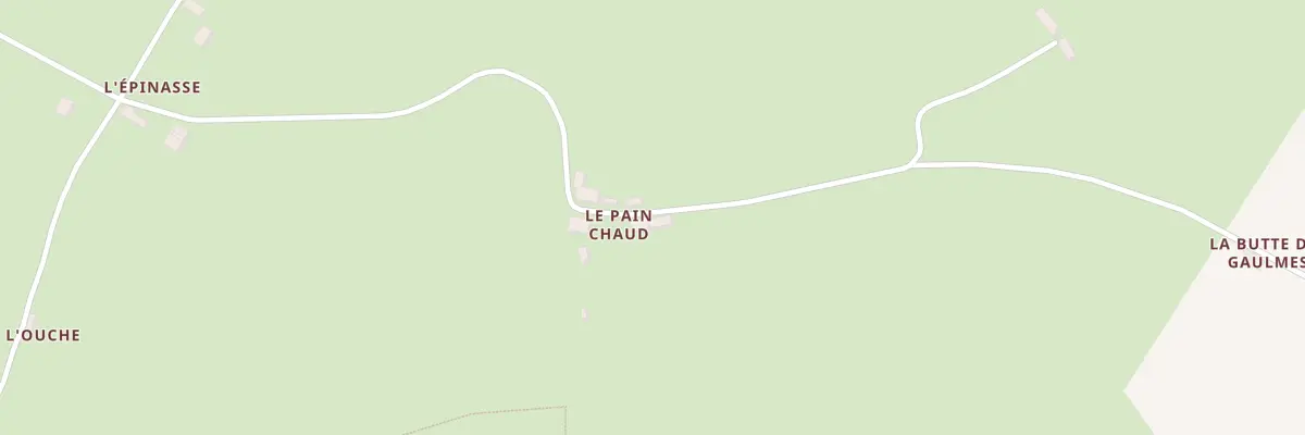 Plan du 3 Le Pain Chaud à Franchesse