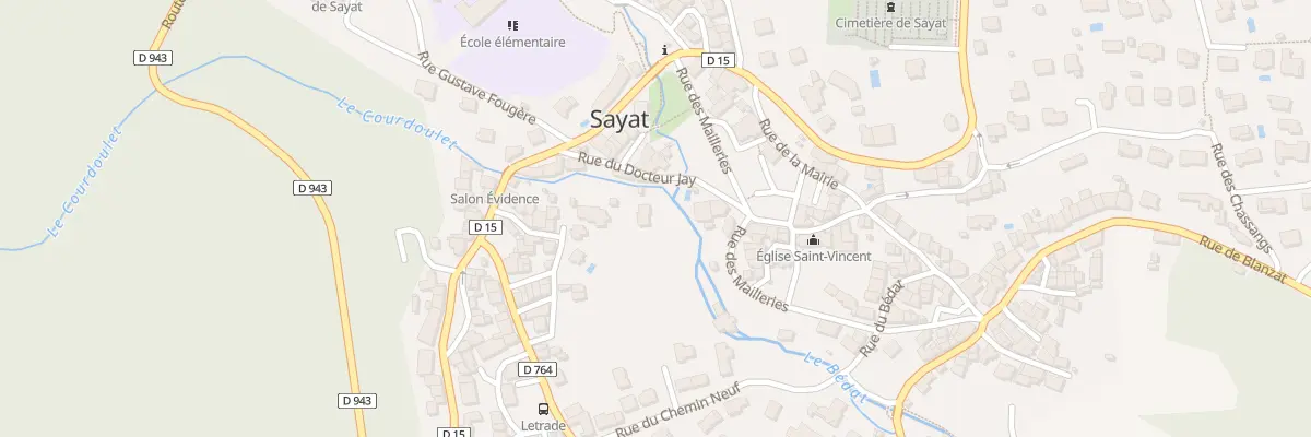 Plan du 5B Rue du Docteur Jay à Sayat