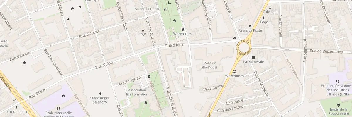 Plan du 20 Rue d’Iéna à Lille