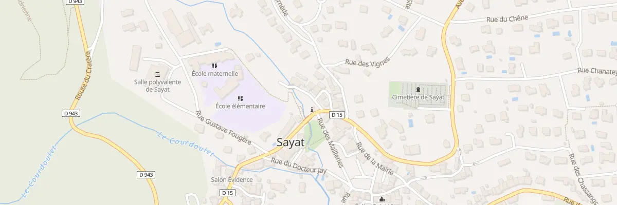 Plan du 2 Imp des Sources à Sayat