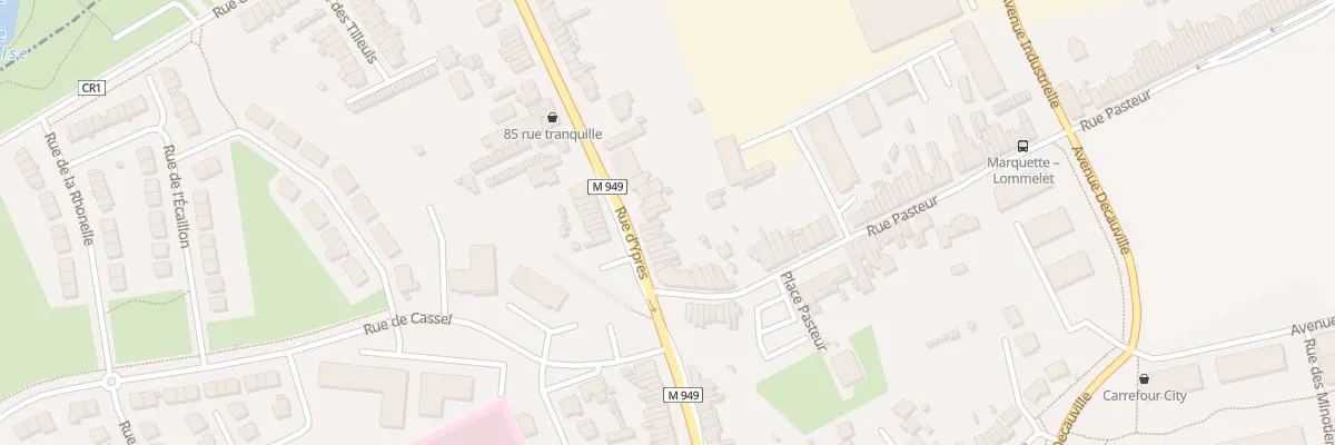 Plan du 119 Rue d’Ypres à Marquette-lez-Lille