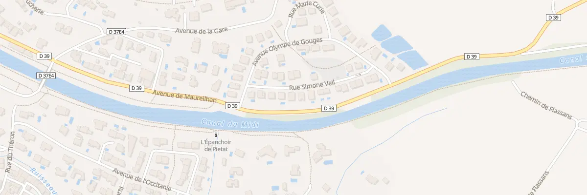 Plan du 10 Rue Simone Veil à Capestang