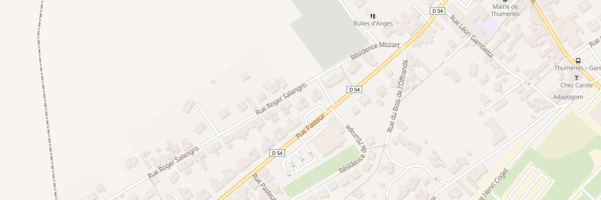 Plan du 6 Rue Pasteur à Thumeries