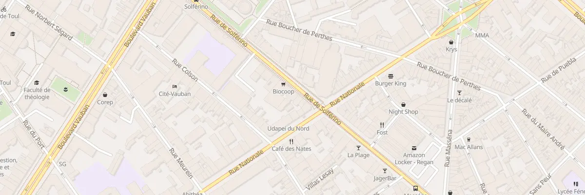 Plan du 102 Rue de Solférino à Lille