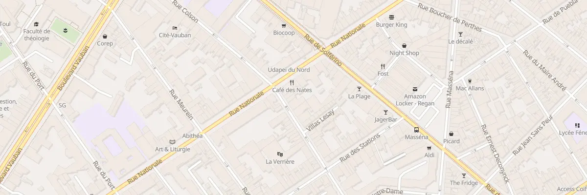 Plan du 5 Rue Alphonse Mercier à Lille